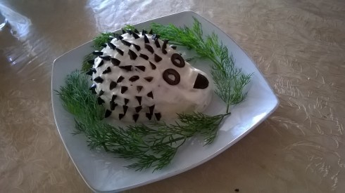 Hedgehog in a spiky shuba, Osh, Kyrgyzstan